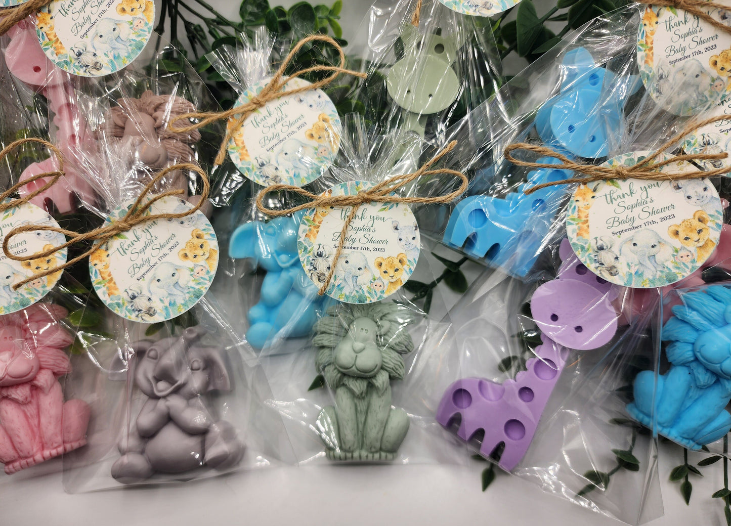Safari Animal Soaps Baby Shower Soap Favors Safari Themed Decorations Wild One Party Favors Elephant Lion Girrafe Favors Boy Birthday Gift