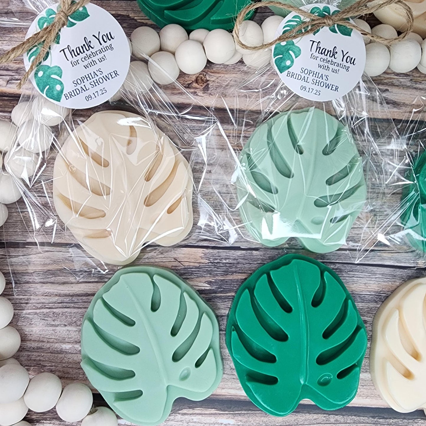 Monstera Soap Favors Elegant Wedding Favors Safari Baby Shower Favors Jungle Wild One Themed Decorations For Birthday Party Greenery Gift