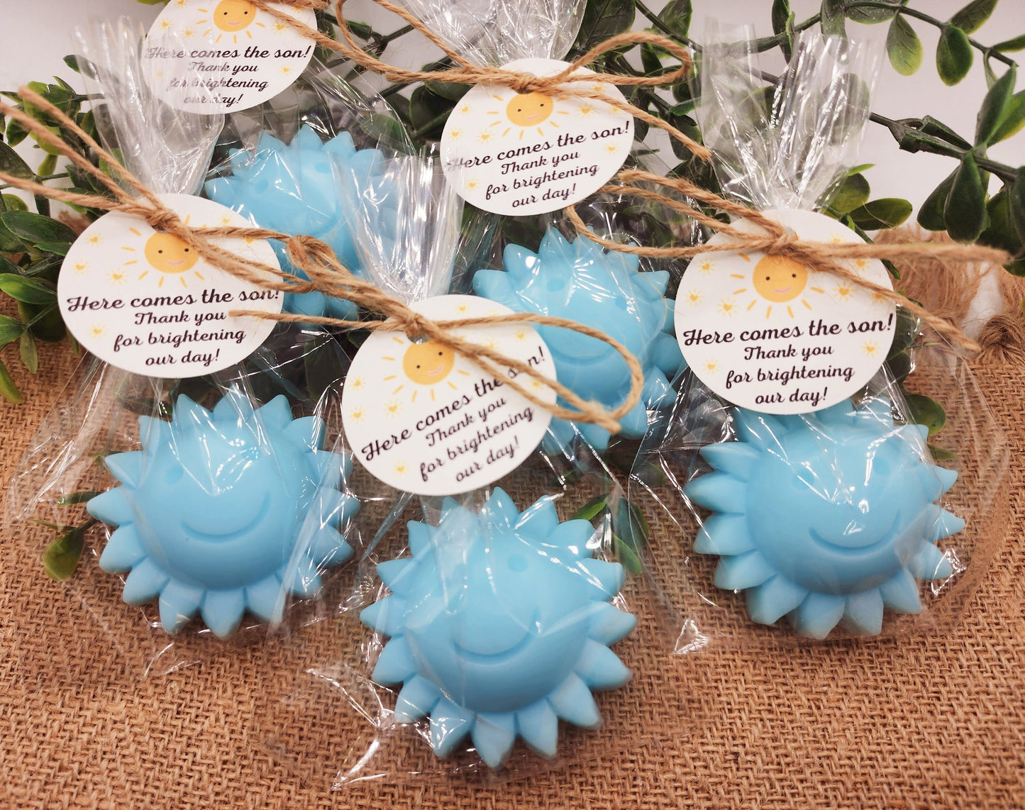 Sun baby shower soap favors sunshine soap here comes the son soap baby shower sun favors birthday party gift you are my sunshine