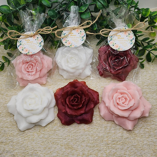 Burgundy Rose Soap Favors Baby Shower Flower Soap Favors Baby Shower Favors Bridal Shower Favor Gift For Her Party Decorations For Girl