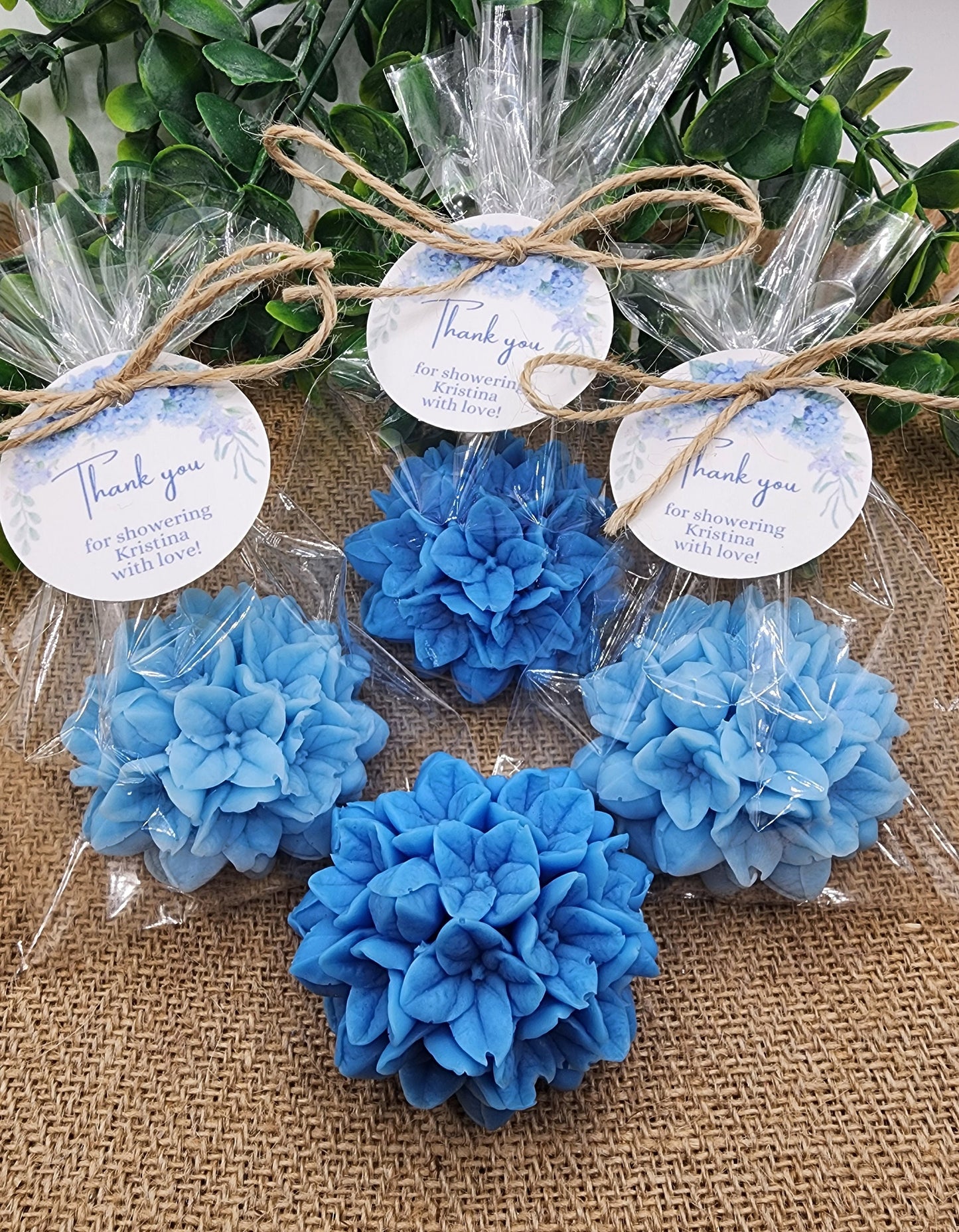 Hydrangea Soap Favors Baby Shower Gift Bridal Shower Favors Bridal Brunch Mother's Day Gift Floral Decorations Gift For Guests Dusty Blue