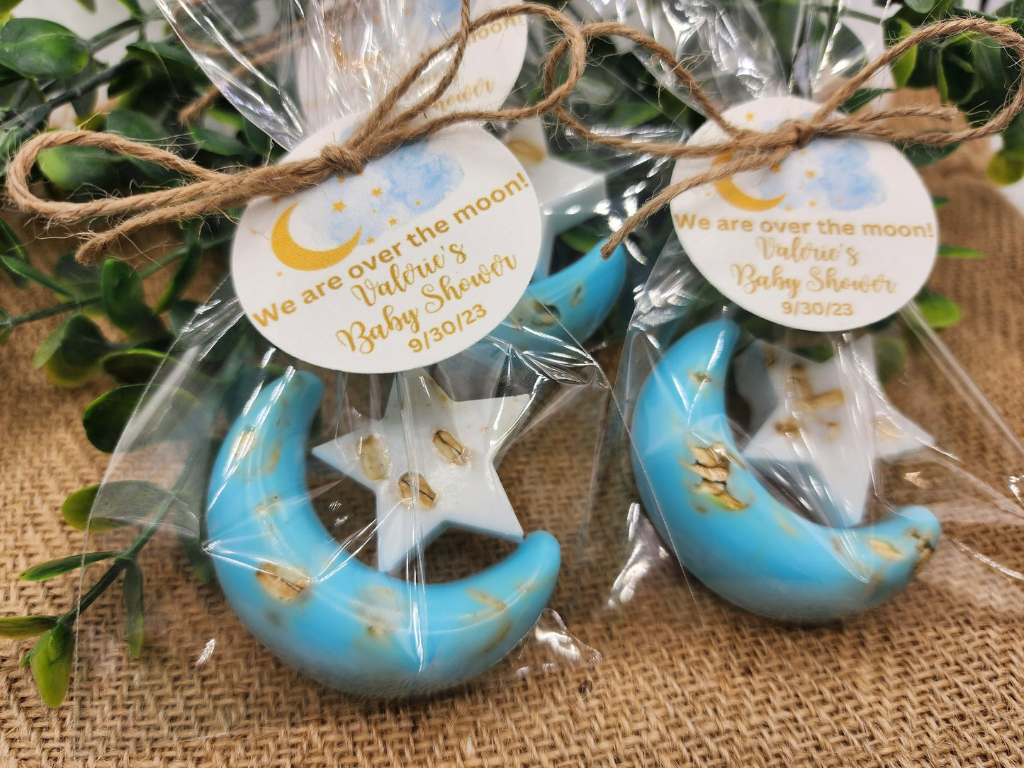 Over the moon soap favors twinkle twinkle little star moon and star soap favors baby shower favors bridal shower favor