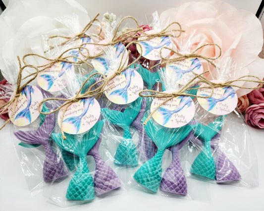 Mermaid Tail Soap Mermaid Party Favor Mermaid Tails Beach Soap Beach Birthday Party Gift For Girl Baby Shower Favor Bridal Shower Favor