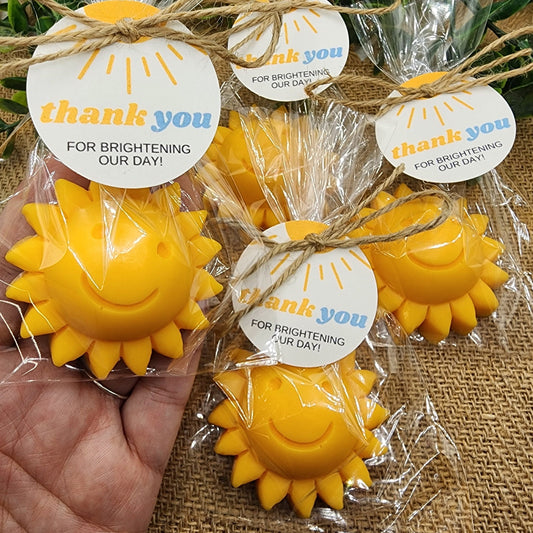 Sun baby shower soap favors sunshine soap here comes the son soap baby shower sun favors birthday party gift you are my sunshine