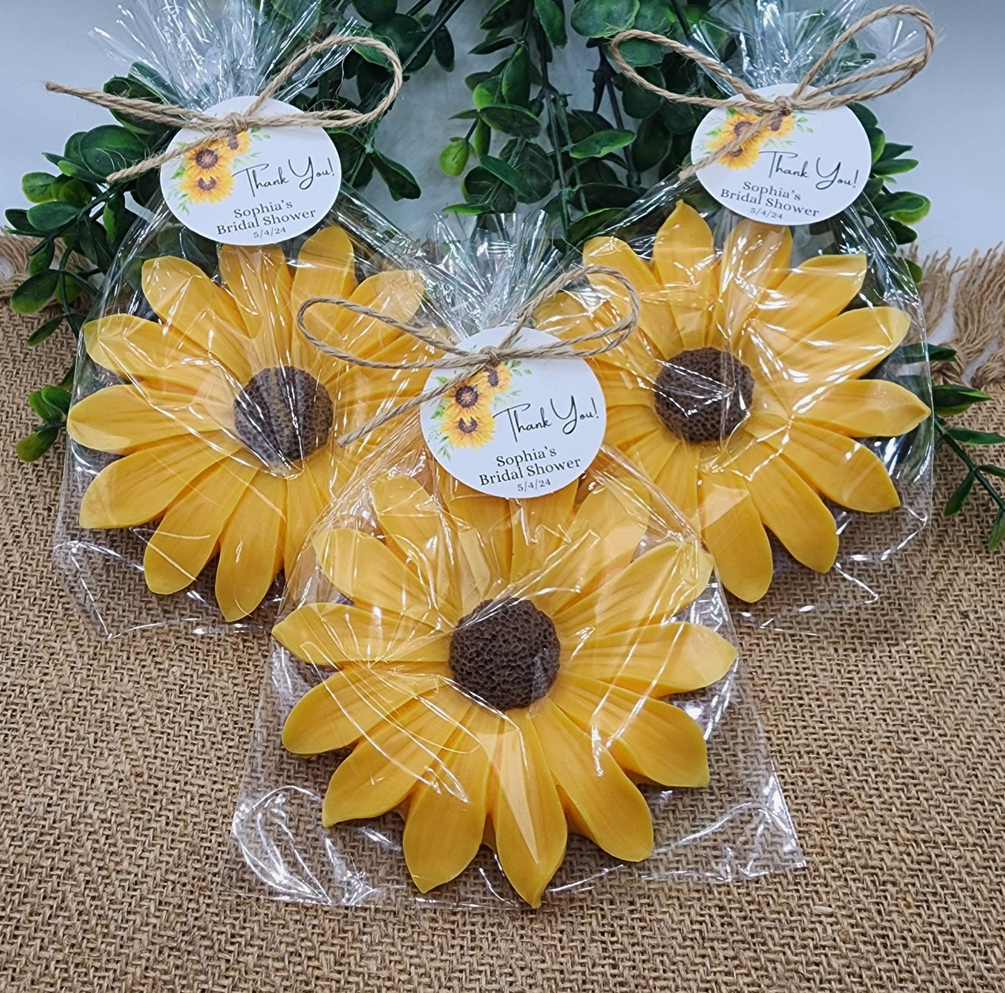 Sunflower Soap Favors Baby Shower Floral Bridal Shower Decor Baby In Bloom Theme Large Daisy Party Favors Gift For Guests Spring Sunshine