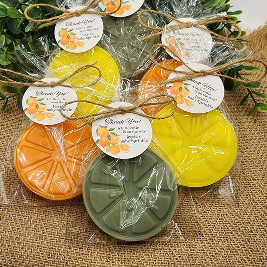 Orange Soap Favors Citrus Baby Shower Soap Favors Lemon Wedding Favors Little Cutie Favors Mandarin Soap Favors Gift For Her Clementine Soap