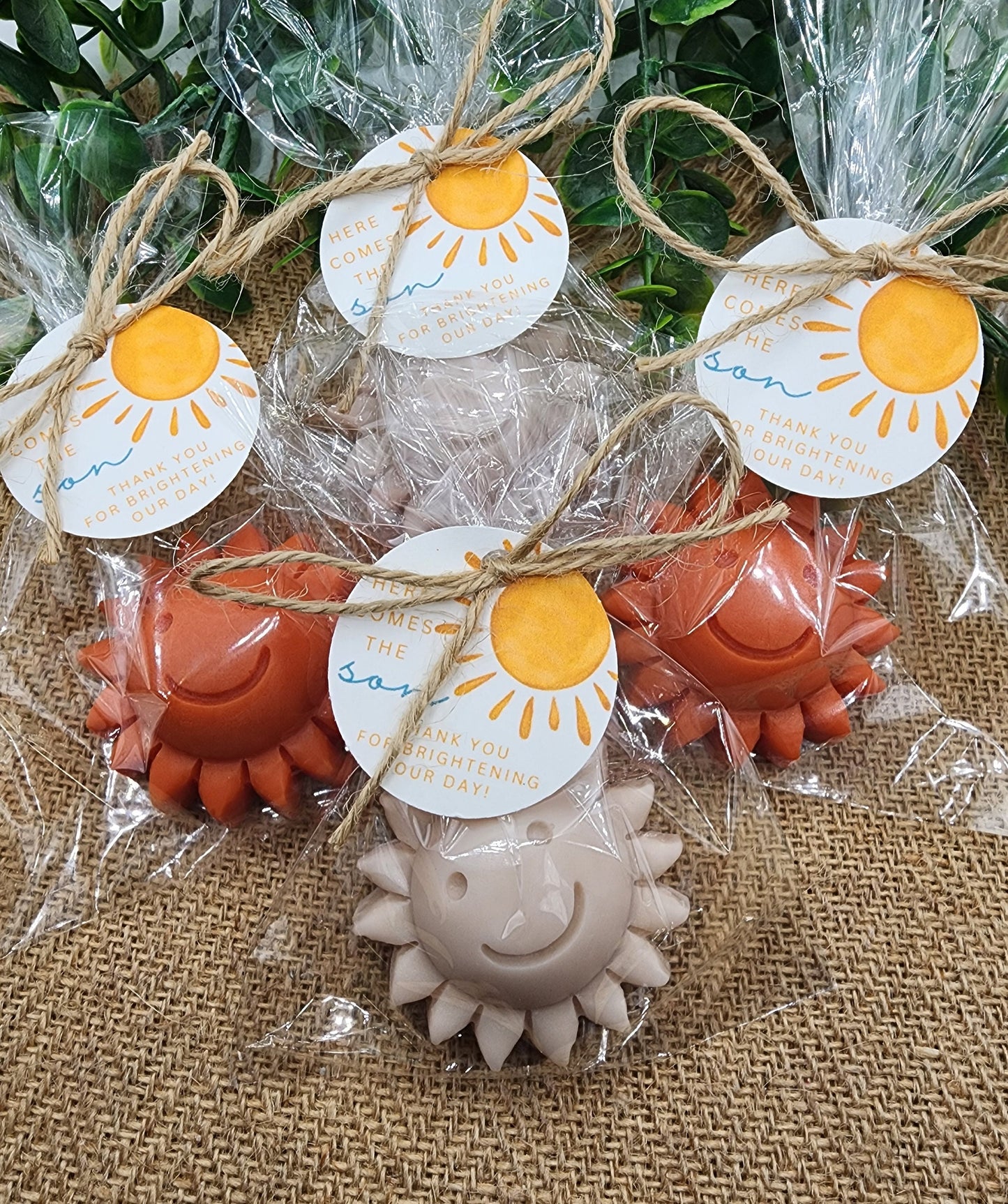 Sun baby shower soap favors sunshine soap here comes the son soap baby shower sun favors birthday party gift you are my sunshine