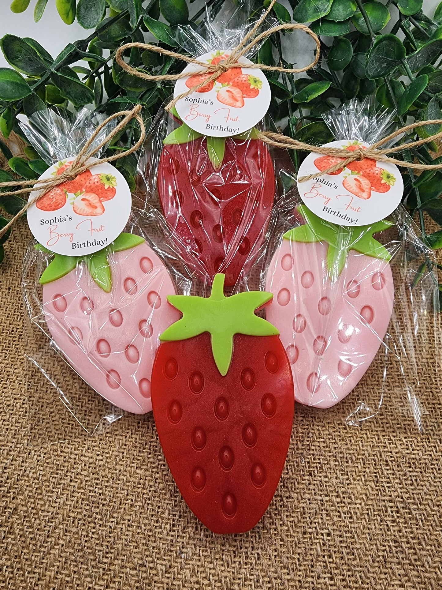 Strawberry Soap Favors Baby Shower Favors Berry First Birthday Party Favors Sweet Strawberry Decorations Gift For Her Summer Fruit Favors