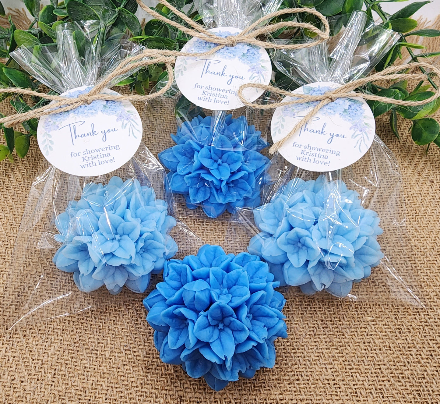 Hydrangea Soap Favors Baby Shower Gift Bridal Shower Favors Bridal Brunch Mother's Day Gift Floral Decorations Gift For Guests Dusty Blue