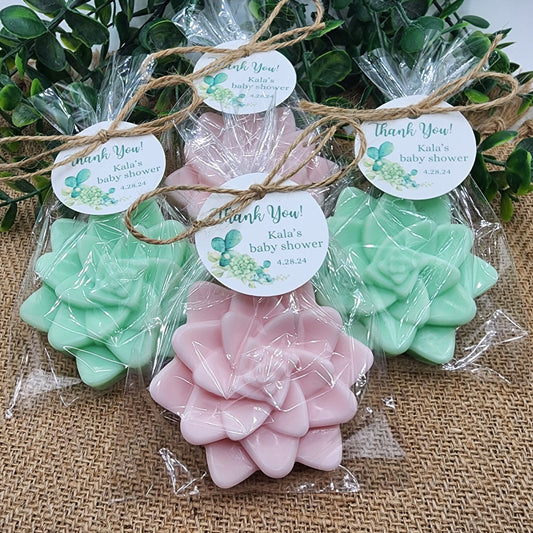 Succulent Soap Favors Baby Shower Favors Bridal Shower Favors Cactus Wedding Party Decorations Handmade Soap Gift For Guests