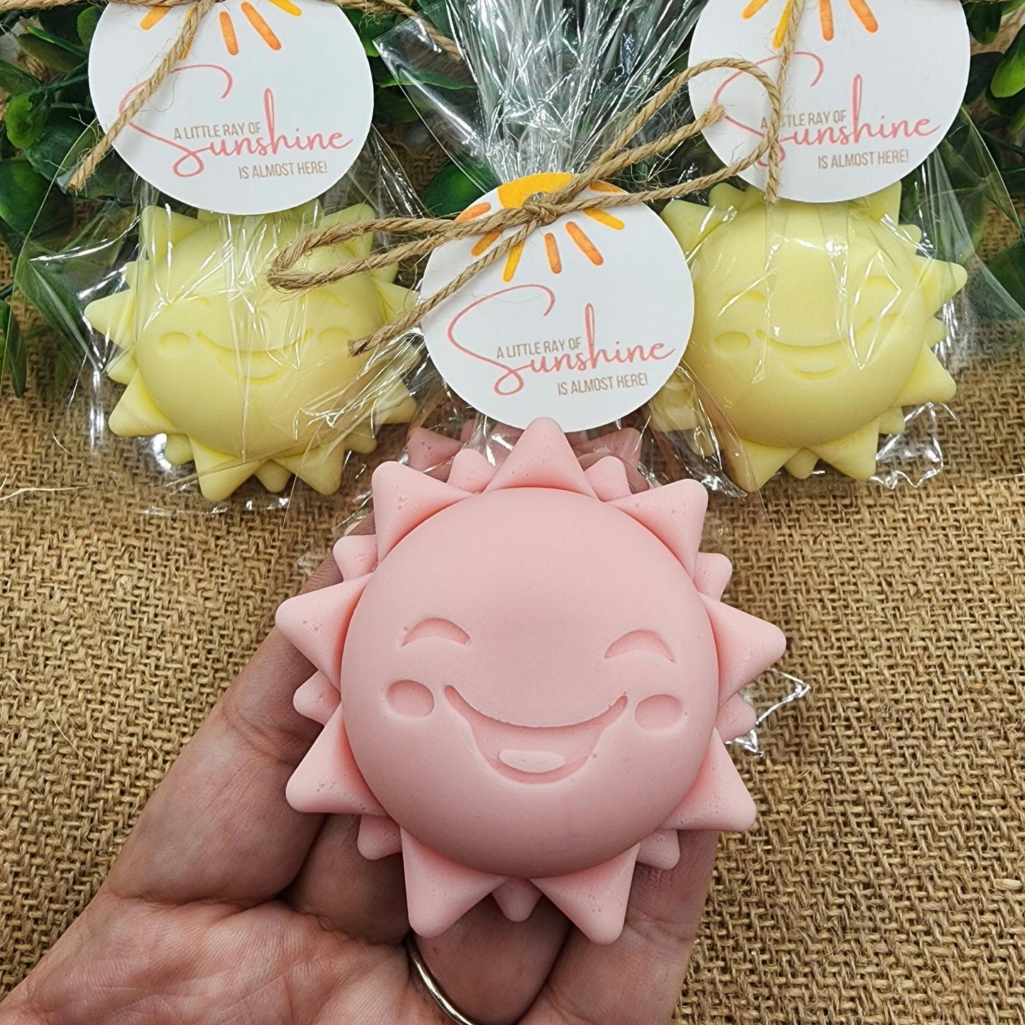 Sun baby shower soap favors sunshine soap here comes the son soap baby shower sun favors birthday party gift you are my sunshine