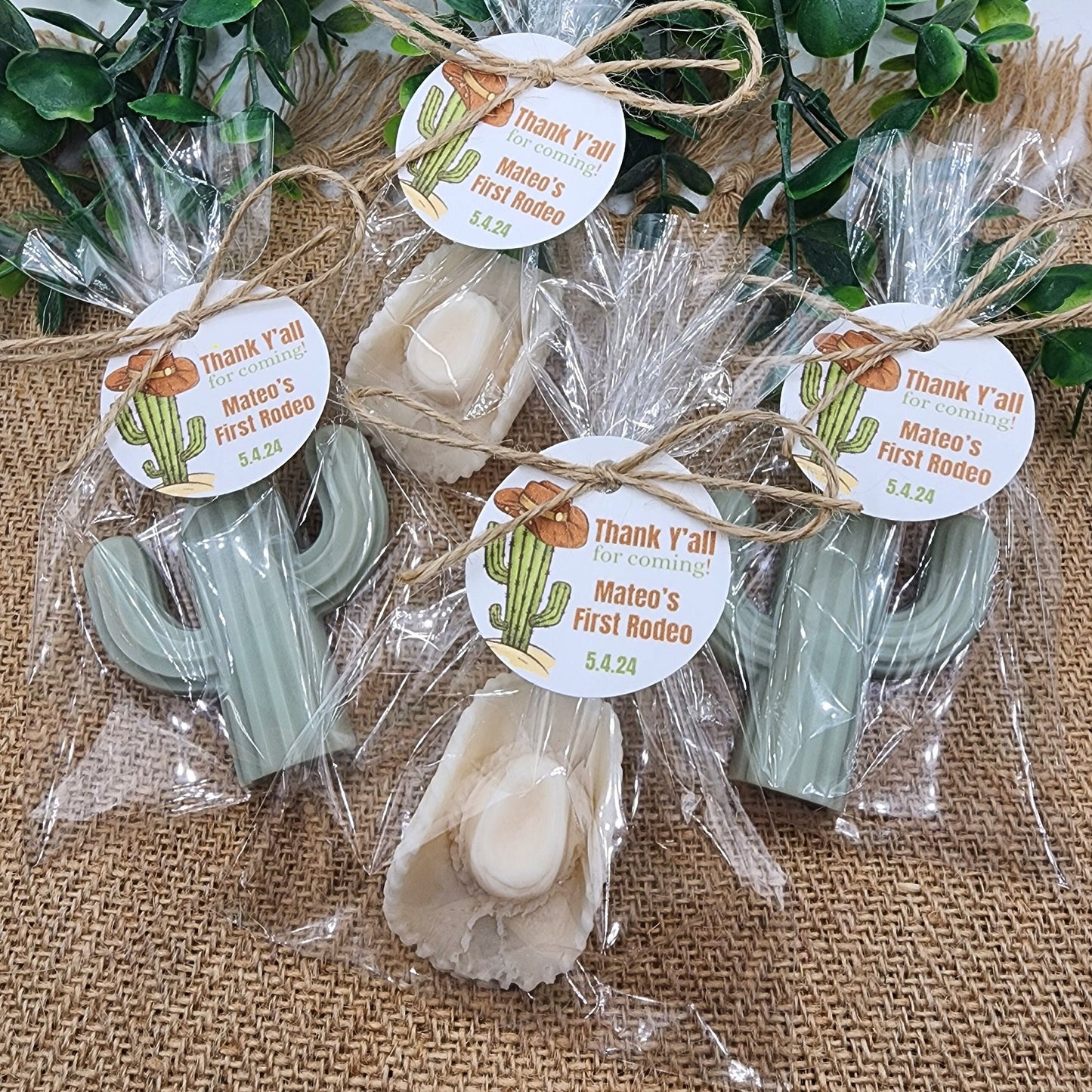 Western Soap Favors Cowboy Baby Shower Mexican Fiesta Wedding First Rodeo Birthday Decorations Country Wild West Party Hat Cactus Soap Gift