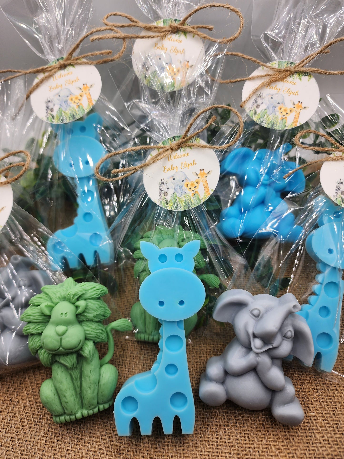 Safari Animal Soaps Baby Shower Soap Favors Safari Themed Decorations Wild One Party Favors Elephant Lion Girrafe Favors Boy Birthday Gift
