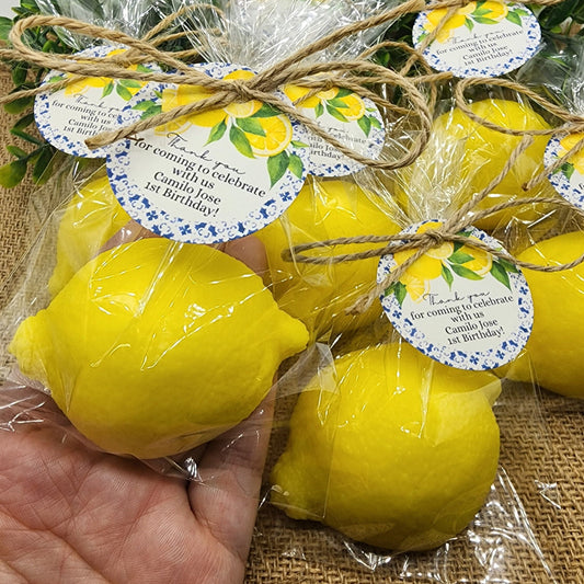 Large Lemon Soap Favors Citrus Baby Shower Soap Favors Main Squeeze Lemon Wedding Favors Little Cutie Favors Mandarin Favors Gift For Her
