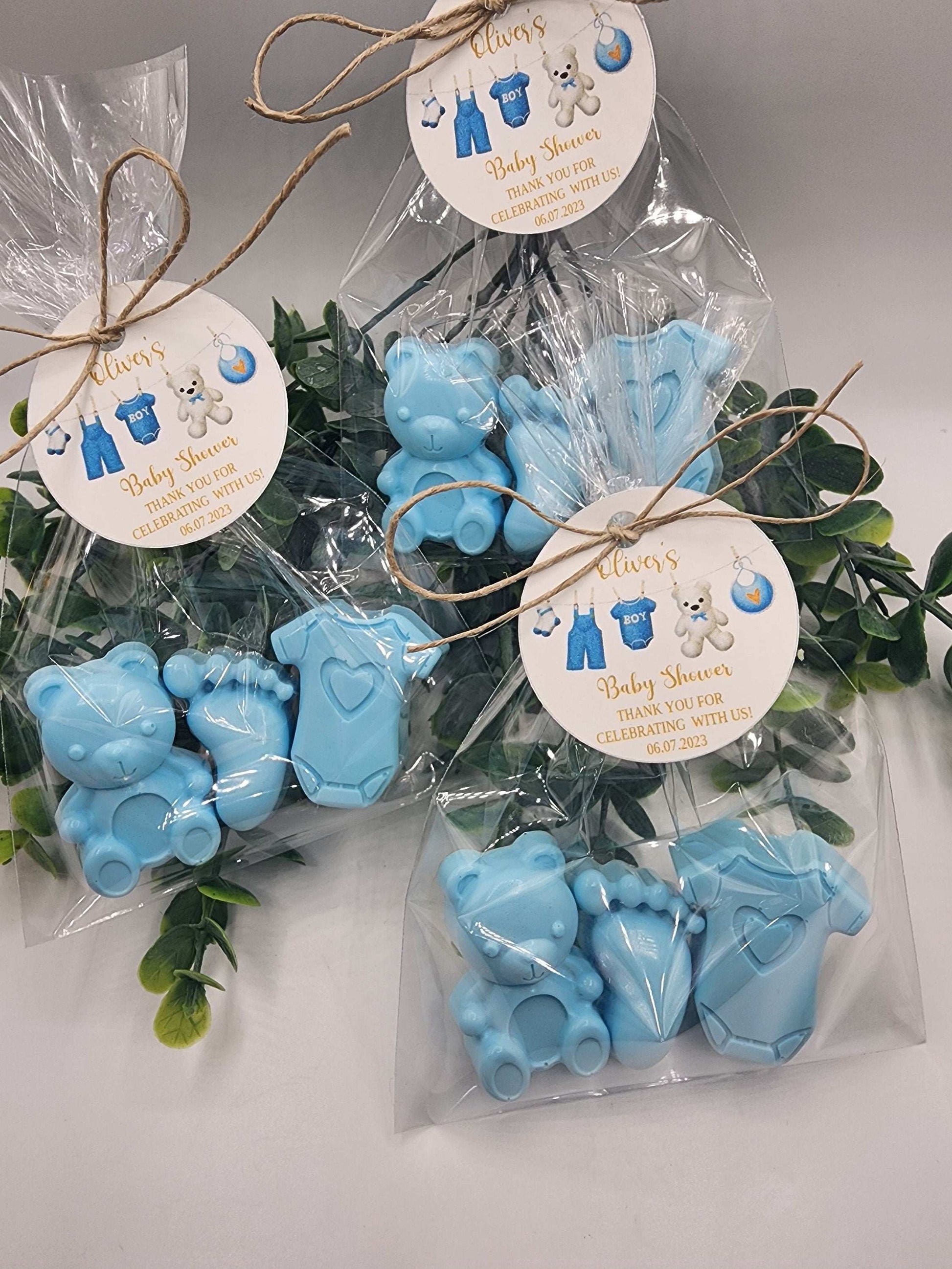 Baby Shower Soap Favors Baby Boy Birthday Gift Baby Shower Favors Teddy Bear Onesie Baby Feet Soap Favors