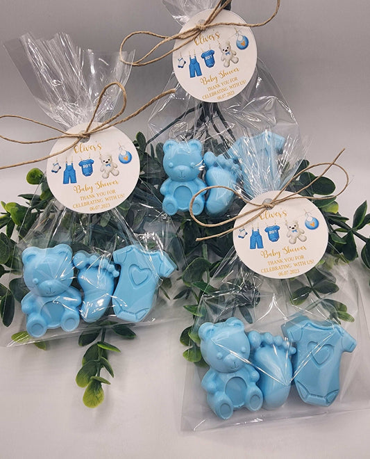 Baby Shower Soap Favors Baby Boy Birthday Gift Baby Shower Favors Teddy Bear Onesie Baby Feet Soap Favors