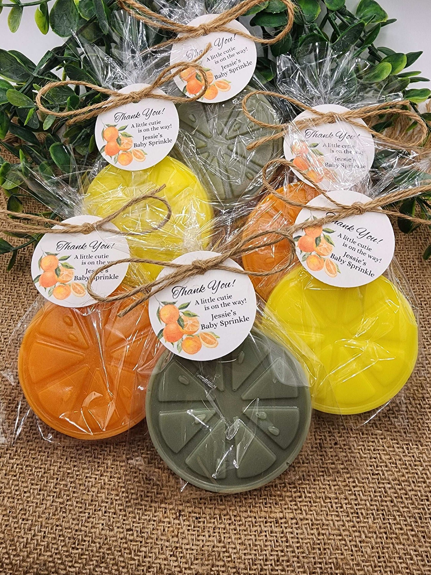 Orange Soap Favors Citrus Baby Shower Soap Favors Lemon Wedding Favors Little Cutie Favors Mandarin Soap Favors Gift For Her Clementine Soap