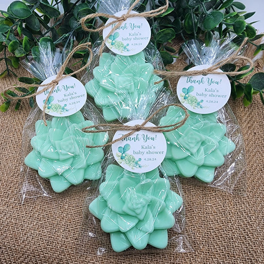 Succulent Soap Favors Baby Shower Favors Bridal Shower Favors Cactus Wedding Party Decorations Handmade Soap Gift For Guests
