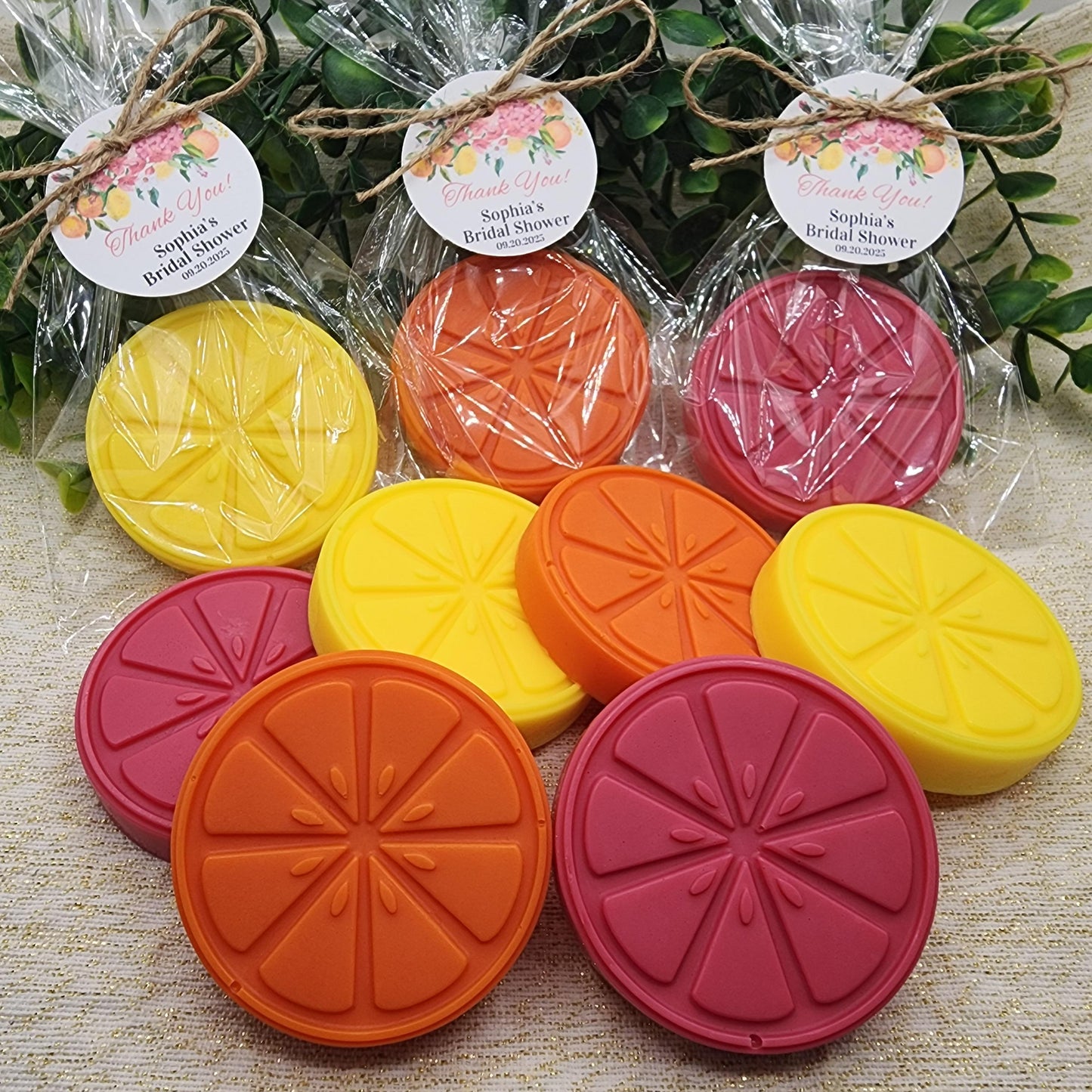 Citrus Soap Favors Orange Baby Shower Soap Favors Lemon Wedding Favors Little Cutie Favors Grapefruit Lime Clementine Gift For Her Soap