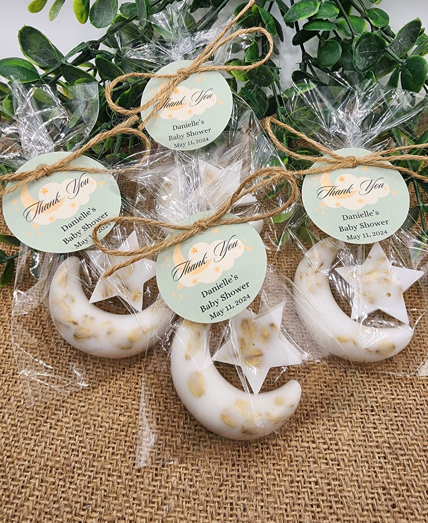 Over the moon soap favors twinkle twinkle little star moon and star soap favors baby shower favors bridal shower favor