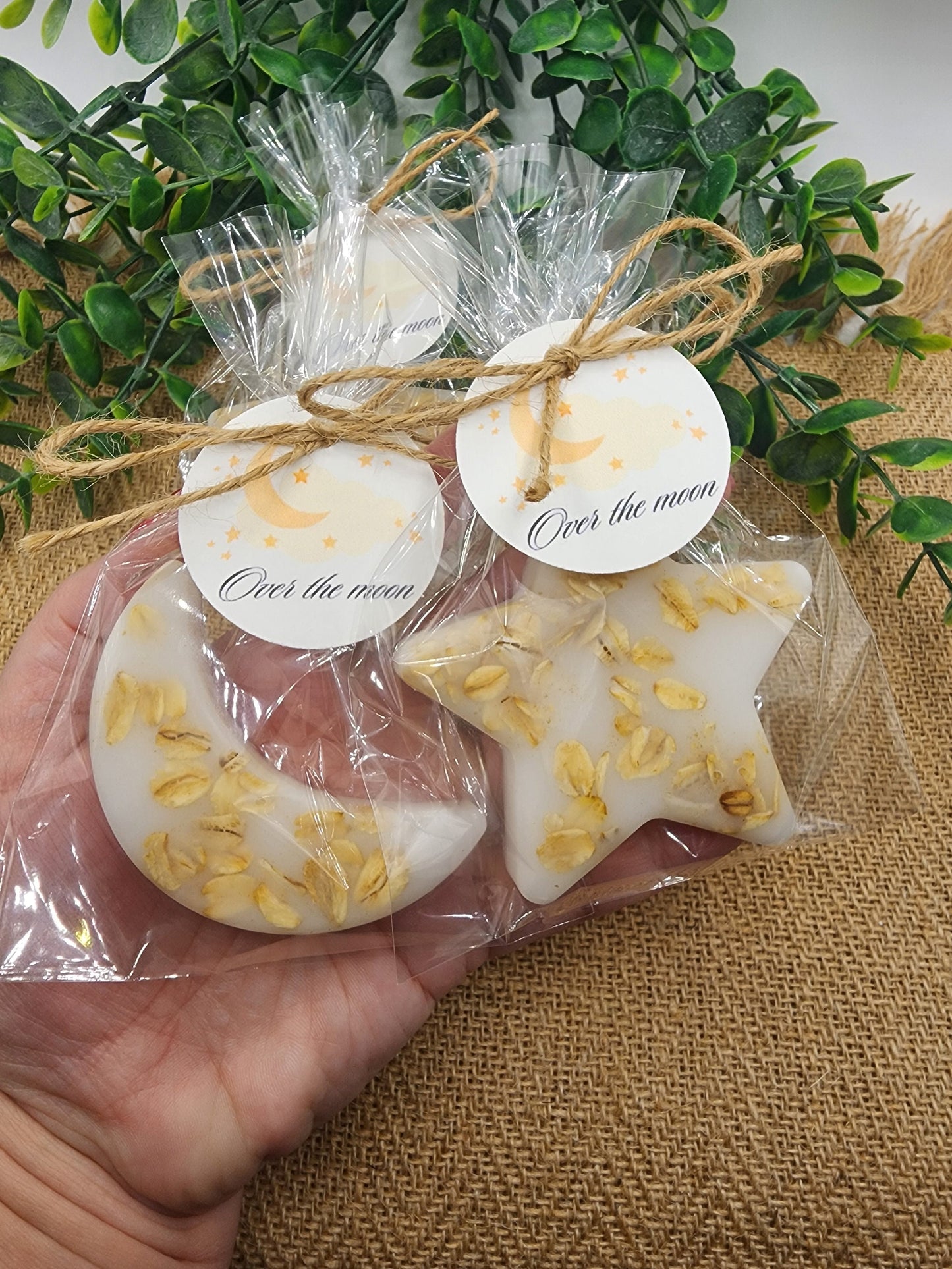 Over the moon soap favors twinkle twinkle little star moon and star soap favors baby shower favors bridal shower favor wedding shower favor