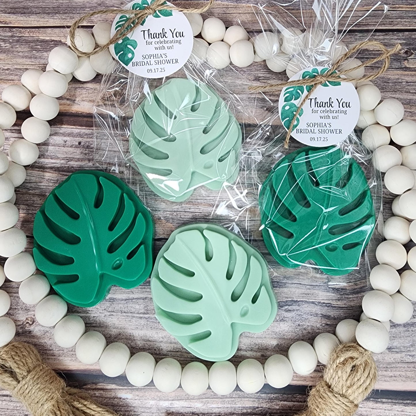 Monstera Soap Favors Elegant Wedding Favors Safari Baby Shower Favors Jungle Wild One Themed Decorations For Birthday Party Greenery Gift