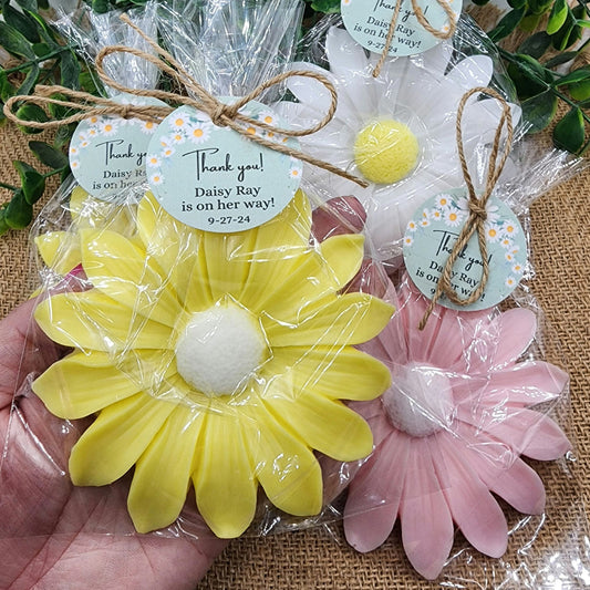 Large Daisy Soap Favors Baby Shower Floral Bridal Shower Decor Baby In Bloom Theme Large Daisy Party Favors Gift For Guests