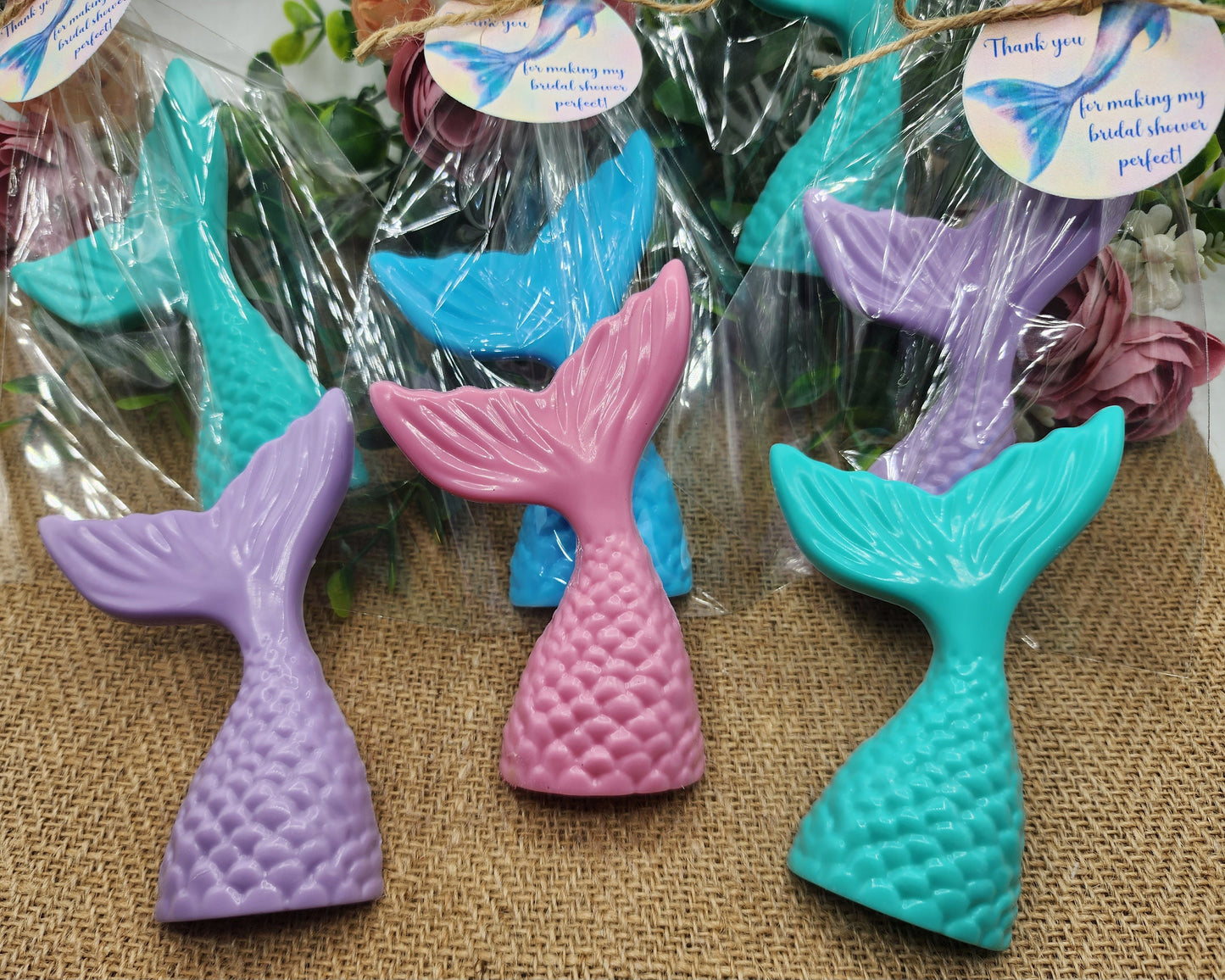 Large Mermaid Tail Soap Mermaid Party Favor Mermaid Tails Beach Soap Beach Birthday Party Gift For Girl Baby Shower Favor Bridal Shower