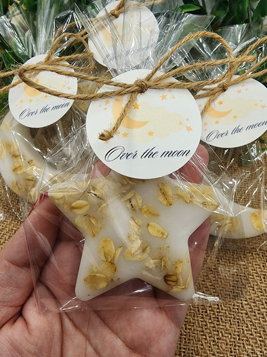 Over the moon soap favors twinkle twinkle little star moon and star soap favors baby shower favors bridal shower favor wedding shower favor