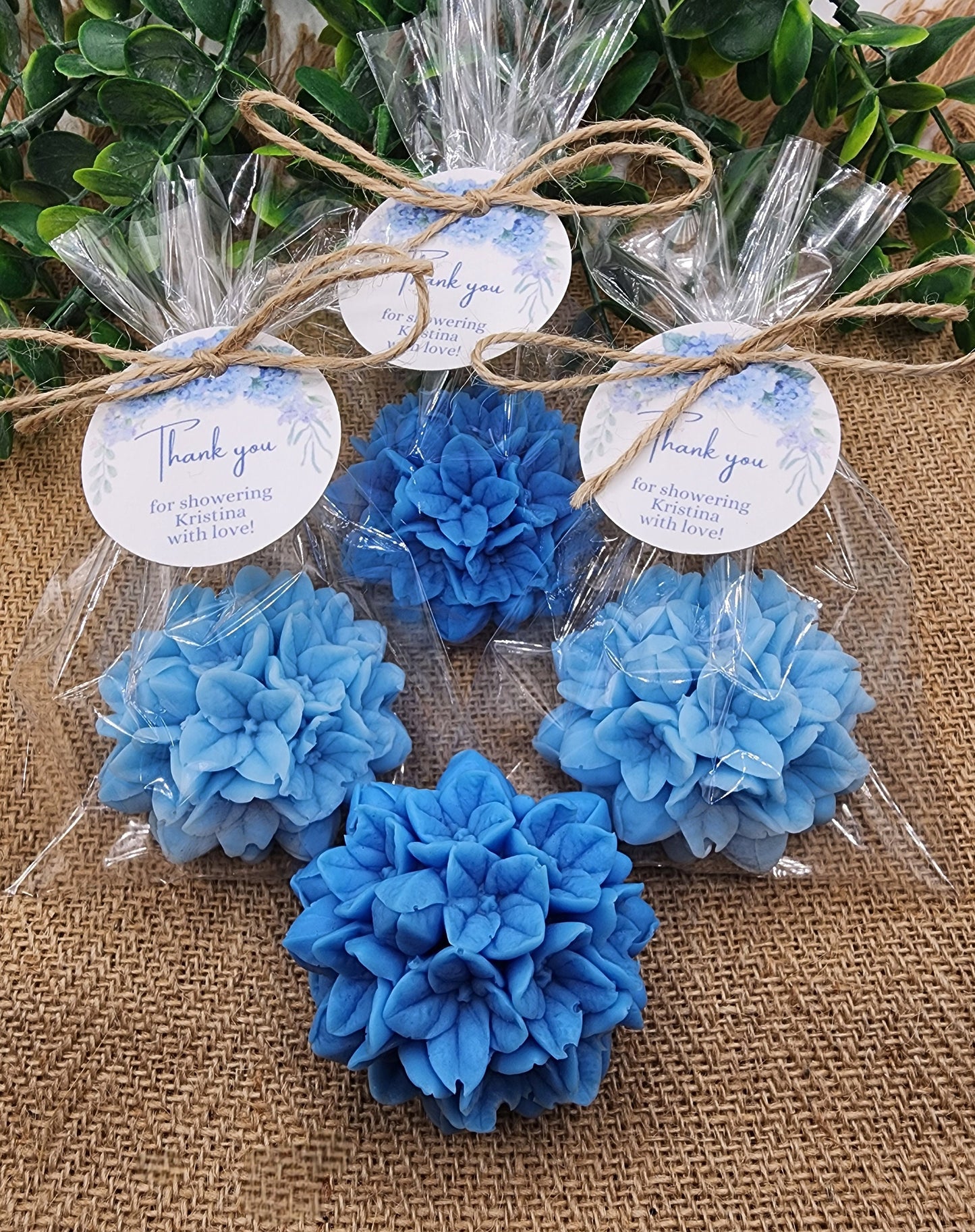 Hydrangea Soap Favors Baby Shower Gift Bridal Shower Favors Bridal Brunch Mother's Day Gift Floral Decorations Gift For Guests Dusty Blue