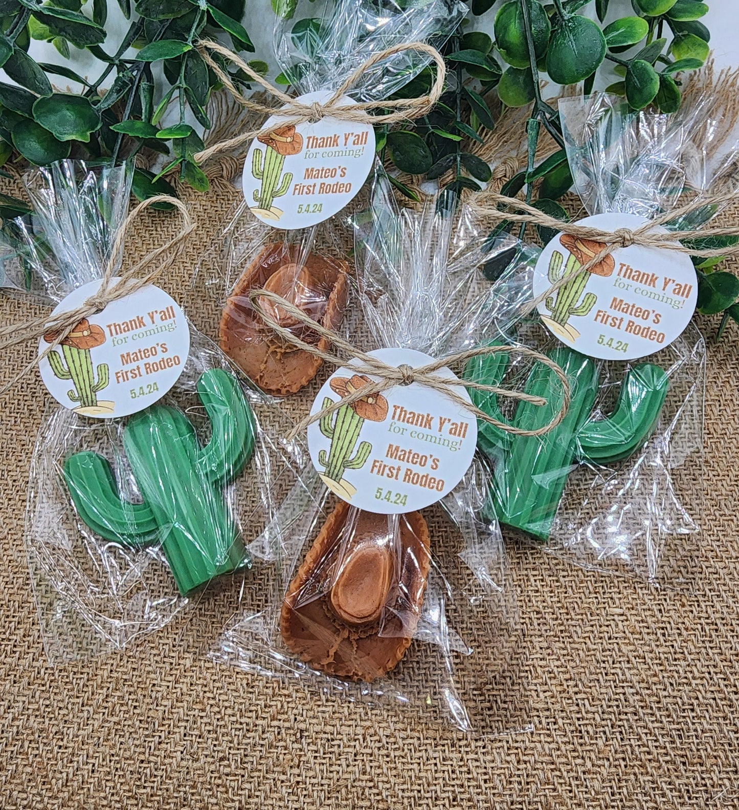 Western Soap Favors Cowboy Baby Shower Mexican Fiesta Wedding First Rodeo Birthday Decorations Country Wild West Party Hat Cactus Soap Gift