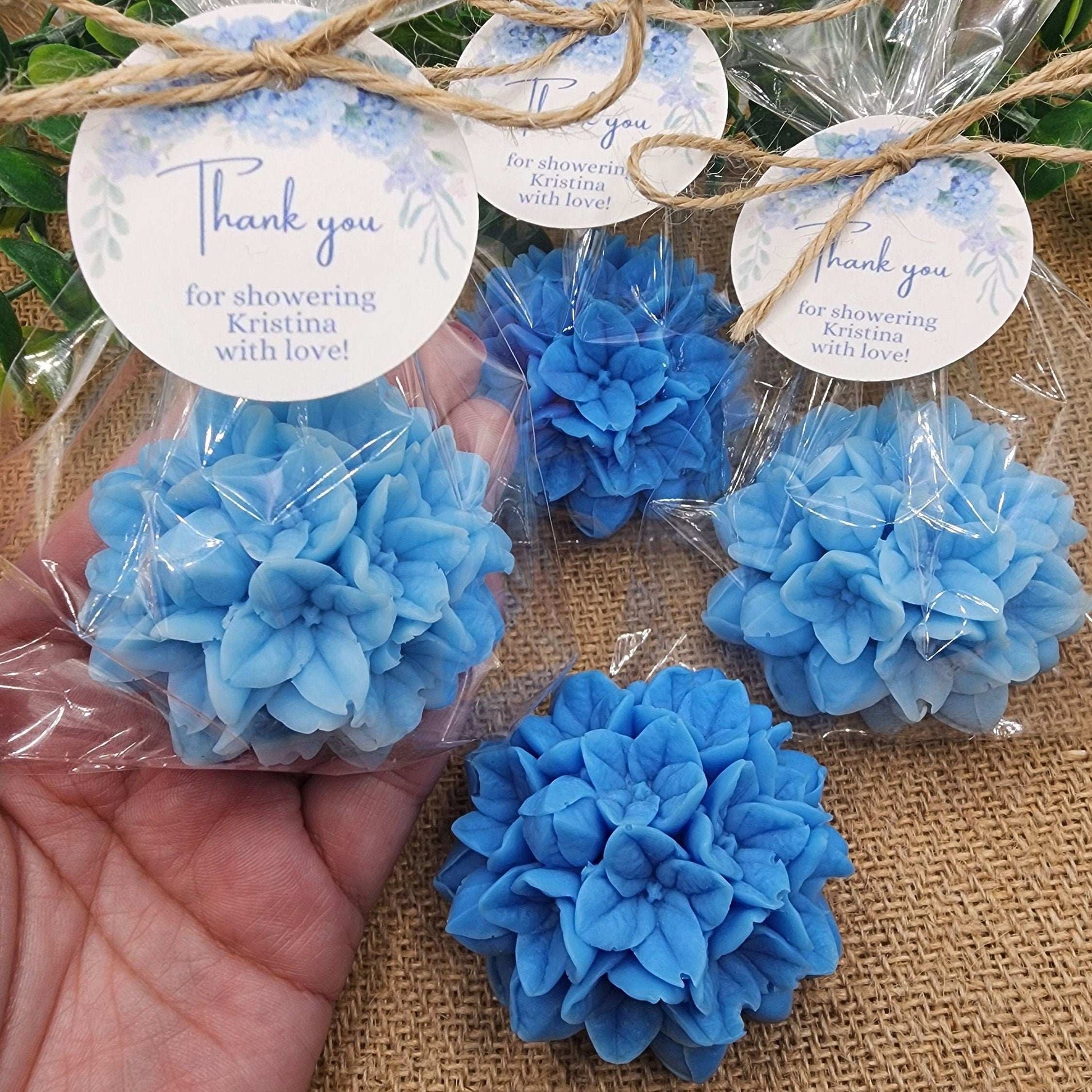 Hydrangea Soap Favors Baby Shower Gift Bridal Shower Favors Bridal Brunch Mother's Day Gift Floral Decorations Gift For Guests Dusty Blue