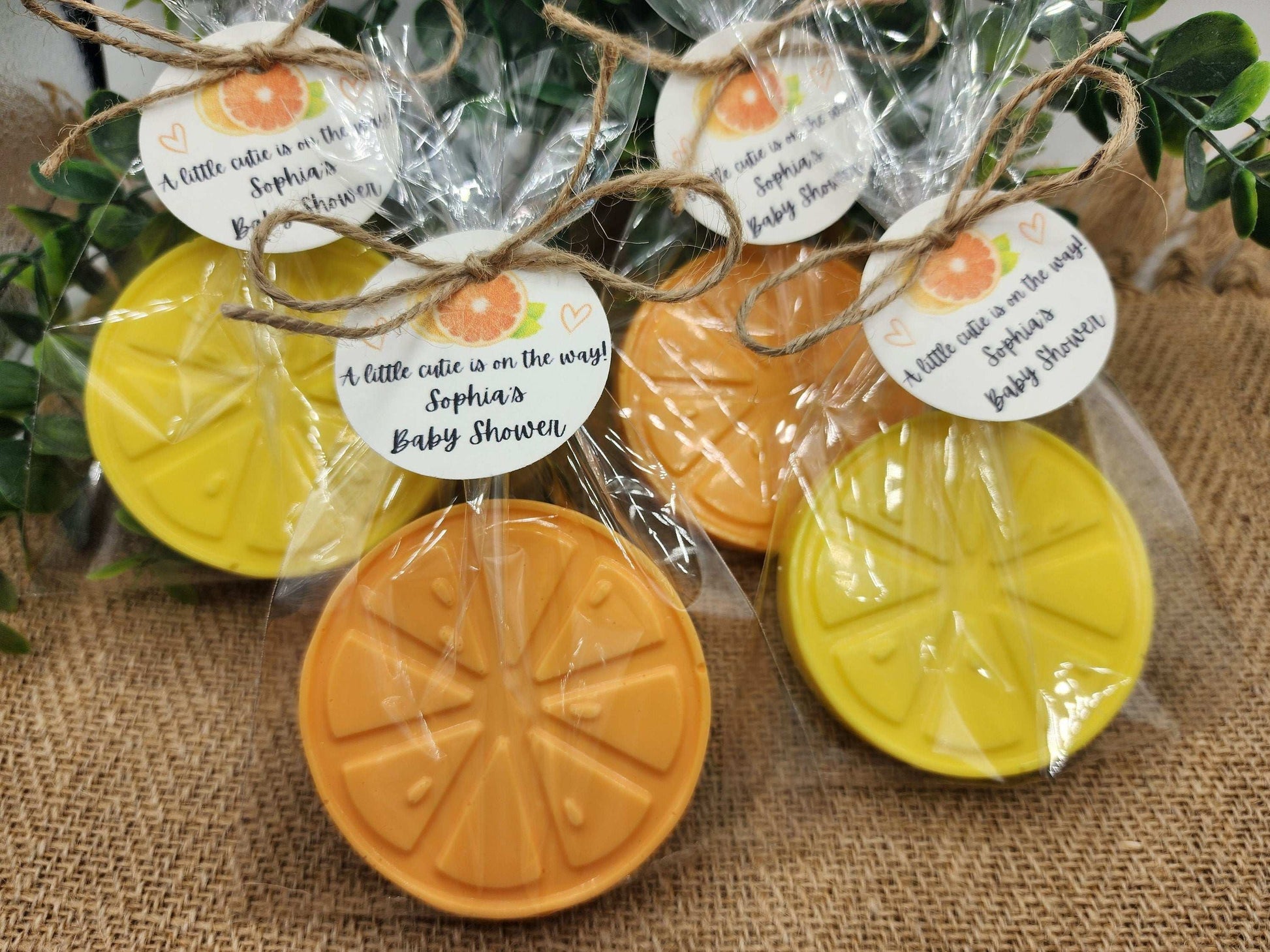 Citrus Soap Favors Orange Baby Shower Soap Favors Lemon Wedding Favors Little Cutie Favors Mandarin Soap Favors Gift For Her Clementine Soap