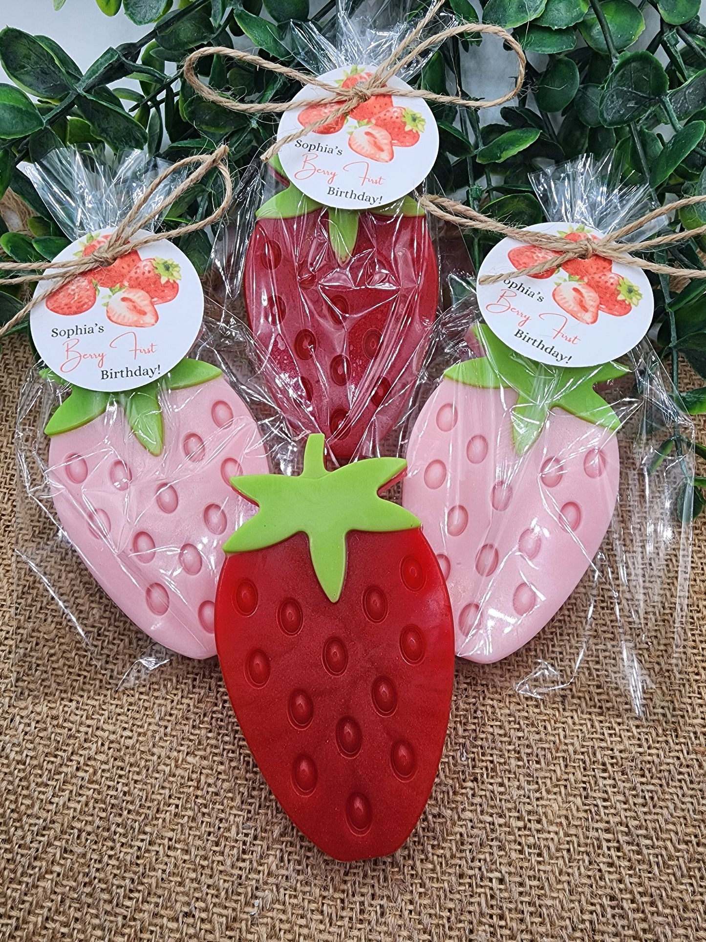 Strawberry Soap Favors Baby Shower Favors Berry First Birthday Party Favors Sweet Strawberry Decorations Gift For Her Summer Fruit Favors