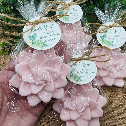Succulent Soap Favors Baby Shower Favors Bridal Shower Favors Cactus Wedding Party Decorations Handmade Soap Gift For Guests