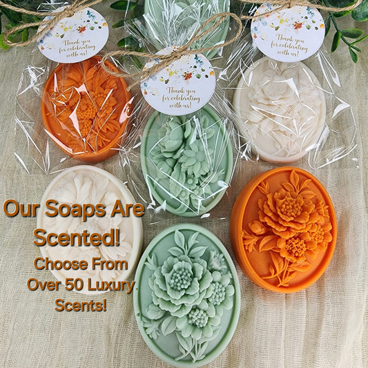 Fall Flower Soap Favors Baby Shower Something Blue Floral Bridal Shower Decor Baby In Bloom Theme Elegant Floral Lace Decorations