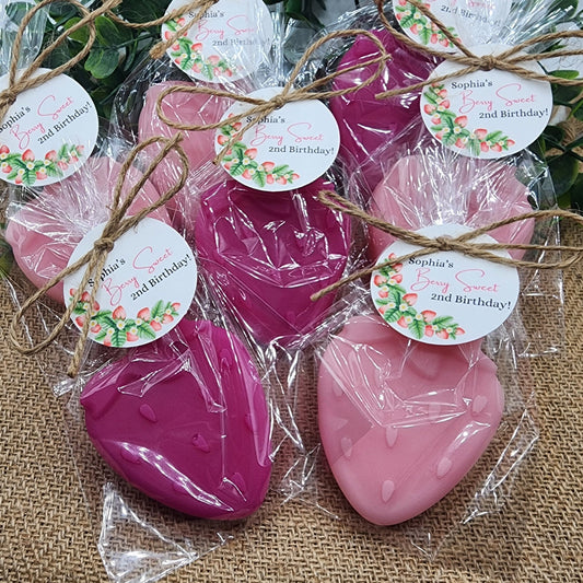 Strawberry Soap Favors Baby Shower Favors Berry First Birthday Party Favors Sweet Strawberry Decorations Gift For Her Summer Fruit Favors