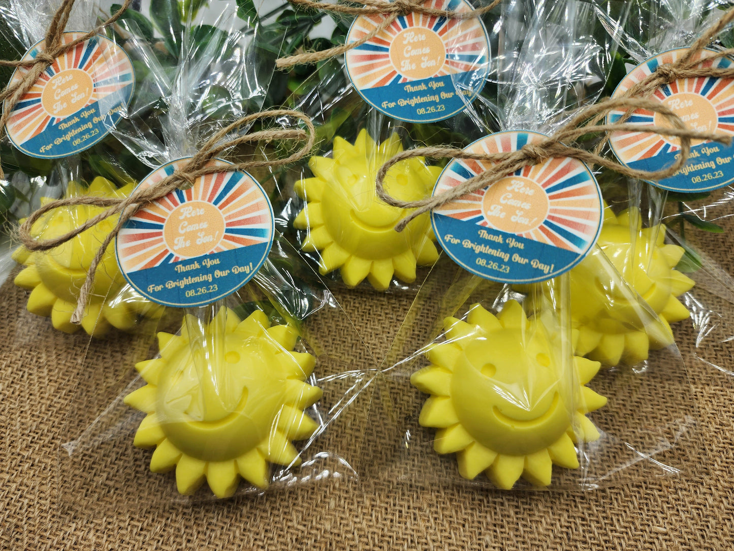 Sun baby shower soap favors sunshine soap here comes the son soap baby shower sun favors birthday party gift you are my sunshine