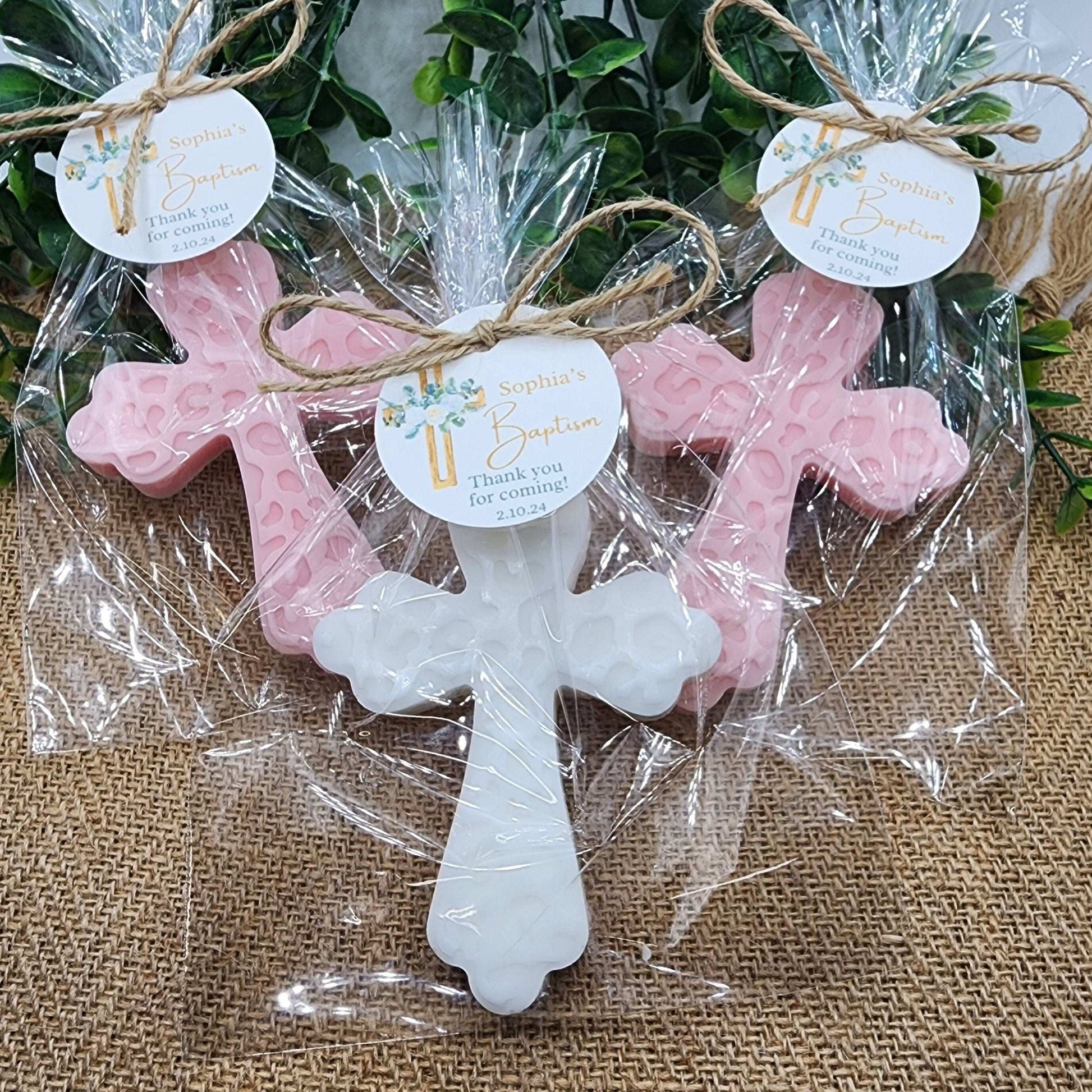 Cross soap favors baptism christening gift first communion Christian gift baby girl baby boy decorations baby shower faith