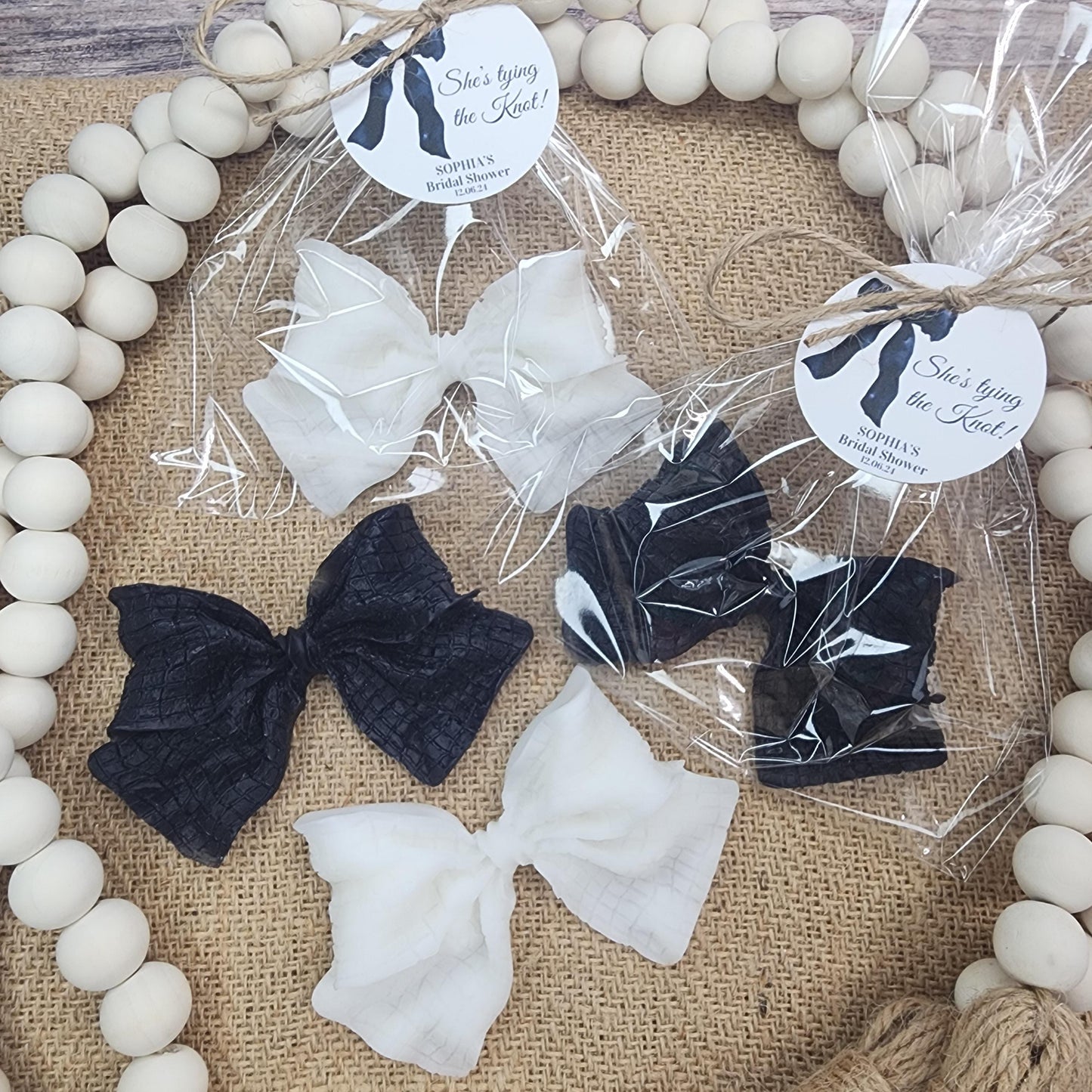 Elegant White Bow Baby Shower Soap Favors She's Tying The Knot Bridal Shower Wedding Decorations Elegant Keepsakes Gifts For Guests Sweet 16