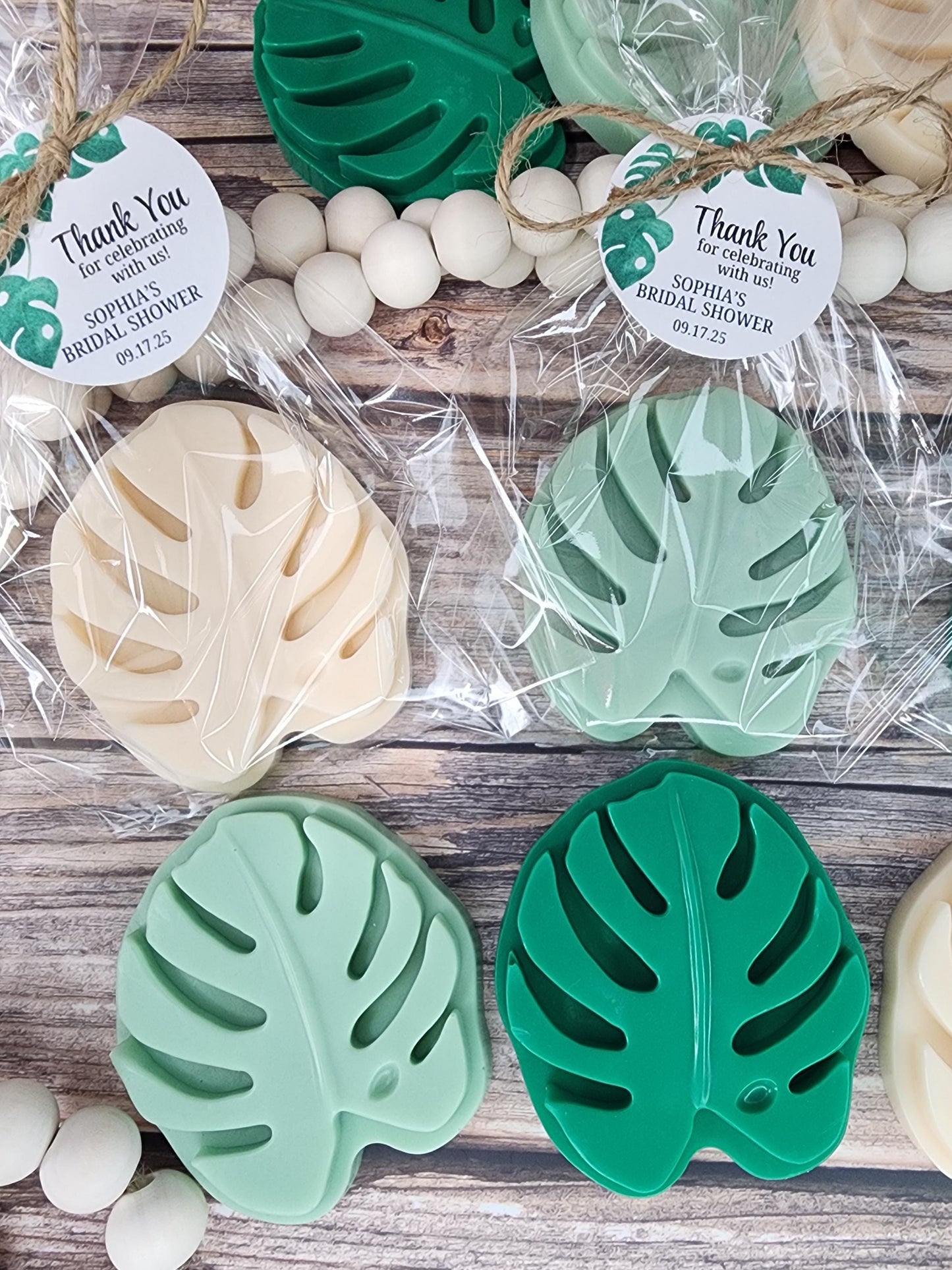 Monstera Soap Favors Elegant Wedding Favors Safari Baby Shower Favors Jungle Wild One Themed Decorations For Birthday Party Greenery Gift