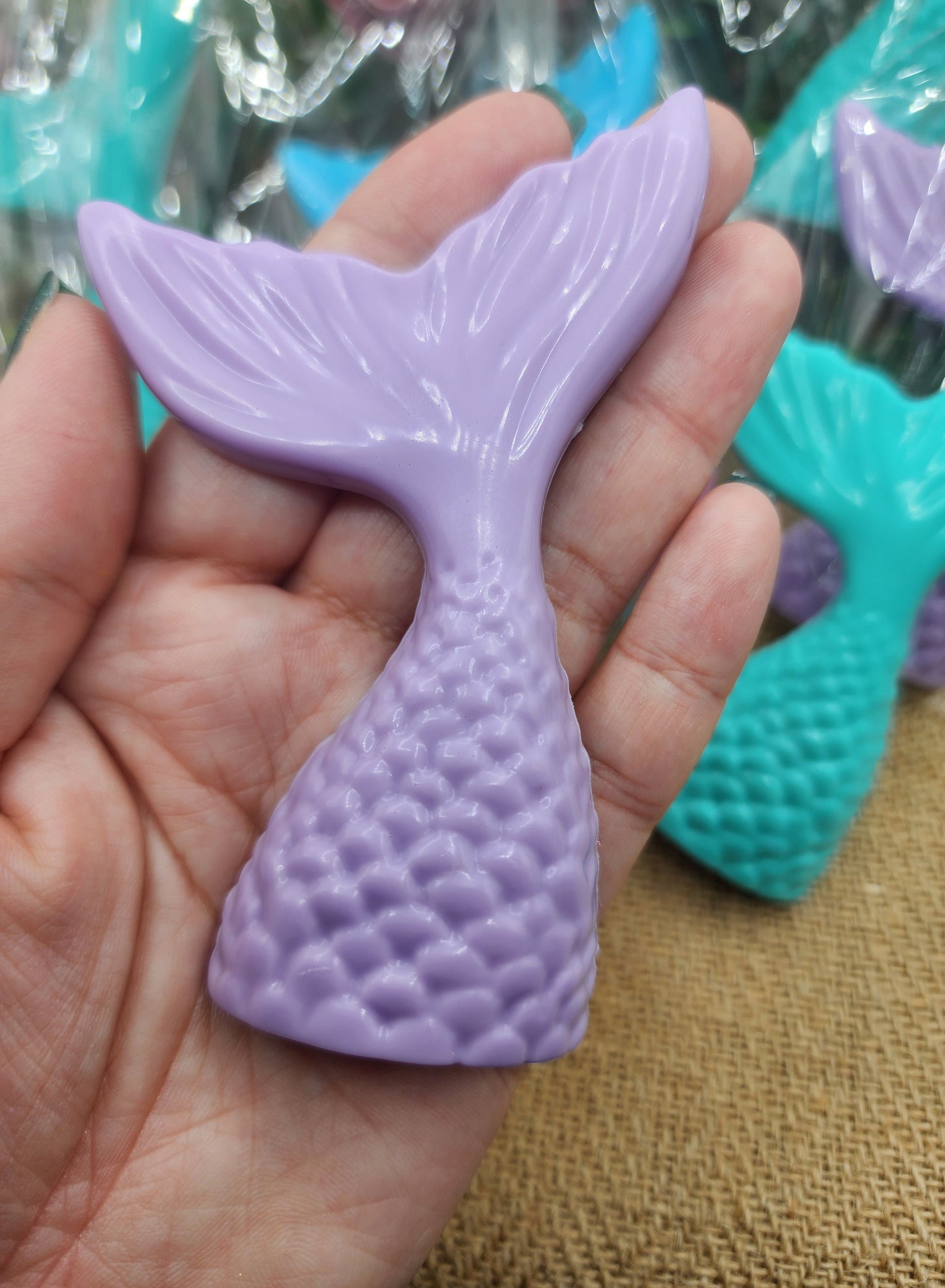 Large Mermaid Tail Soap Mermaid Party Favor Mermaid Tails Beach Soap Beach Birthday Party Gift For Girl Baby Shower Favor Bridal Shower