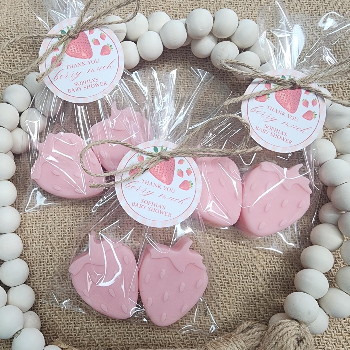 Strawberry Soap Favors Baby Shower Favors Berry First Birthday Party Favors Sweet Strawberry Decorations Gift For Her Summer Fruit Favors