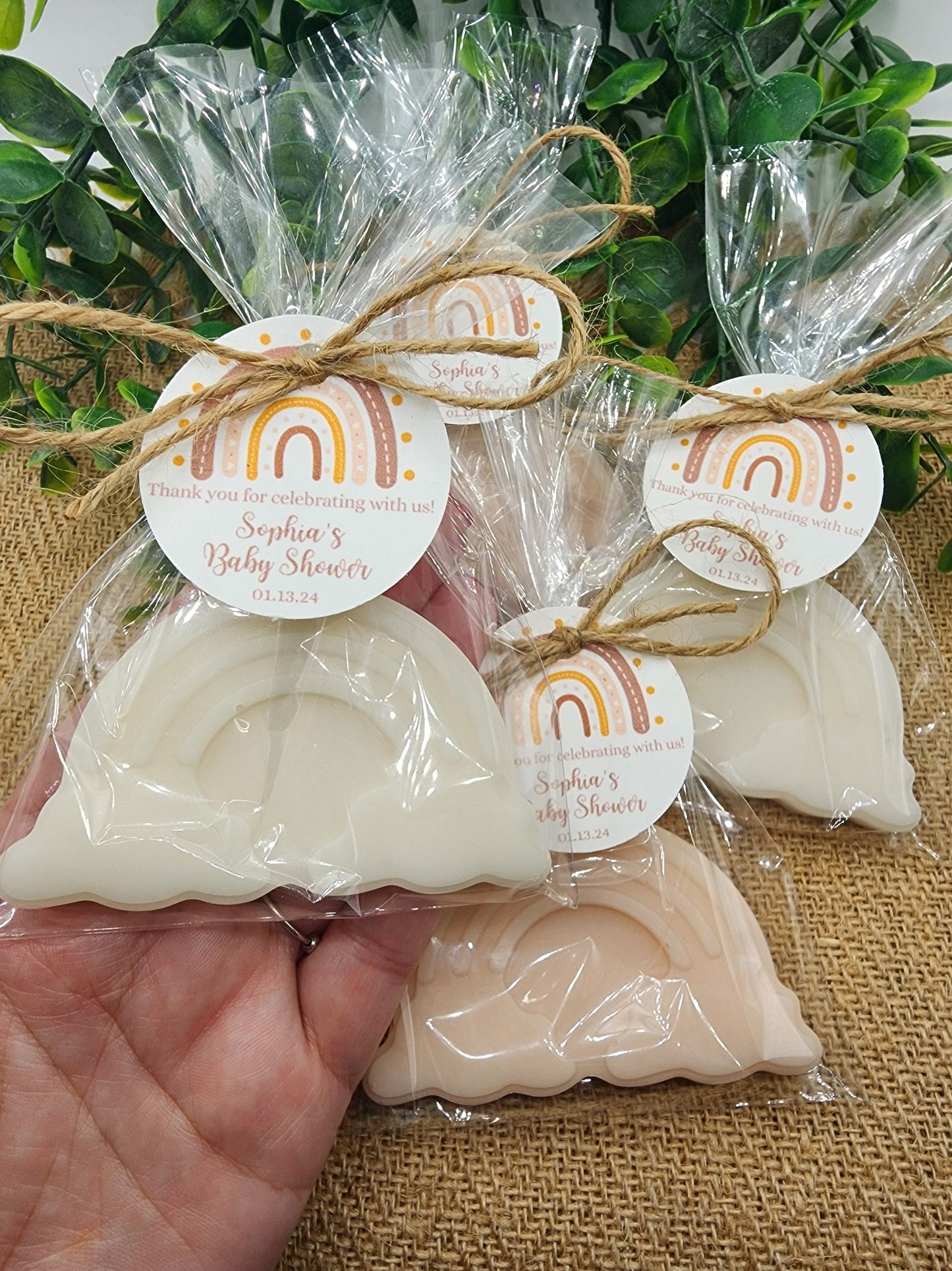 Boho Rainbow Soap Favors Baby Shower Favors Bohemian Favors Rainbow Decorations For Party Gender Neutral Baby Reveal Party Decorations Gift