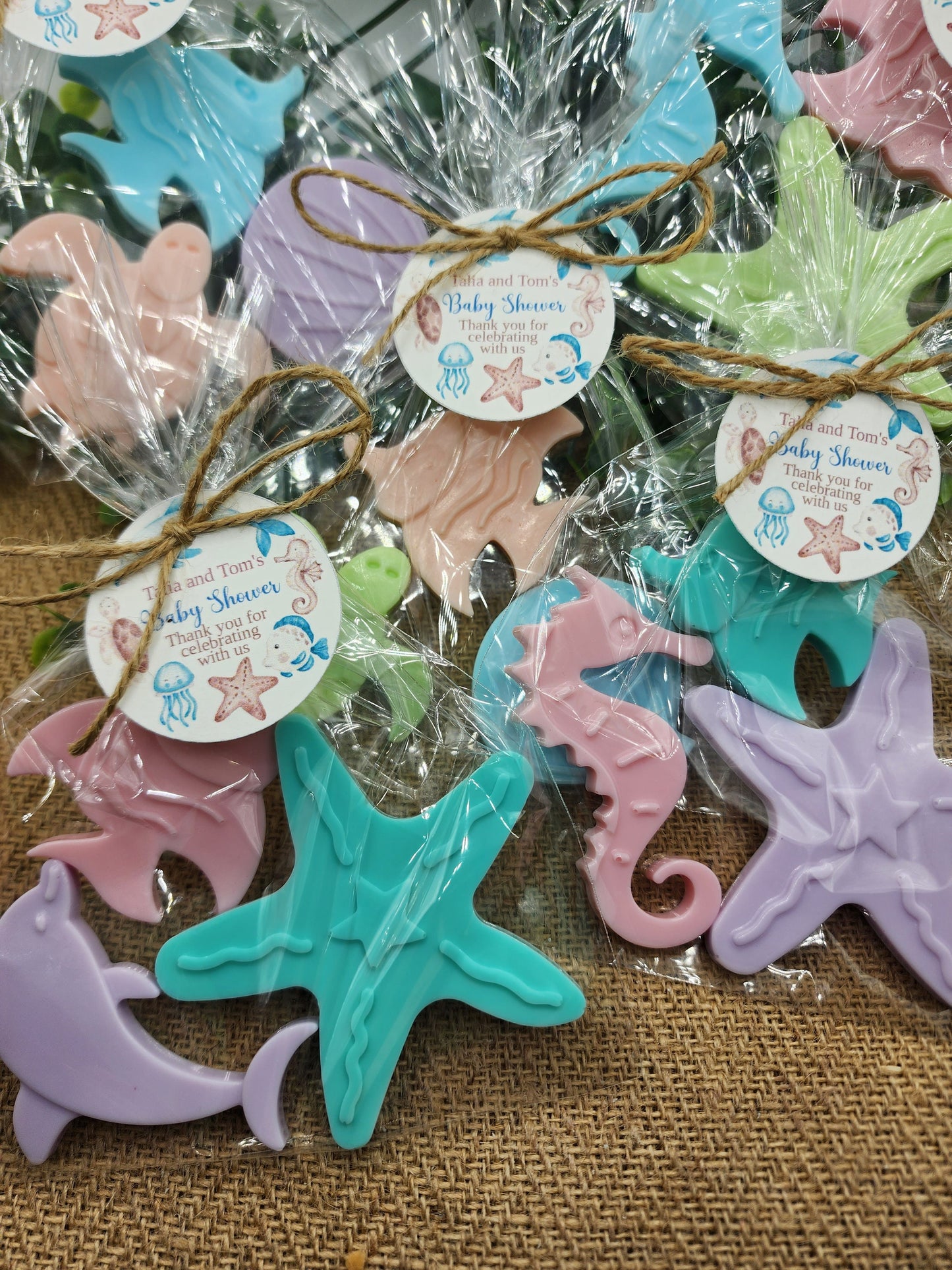 Under the sea baby shower soap favors