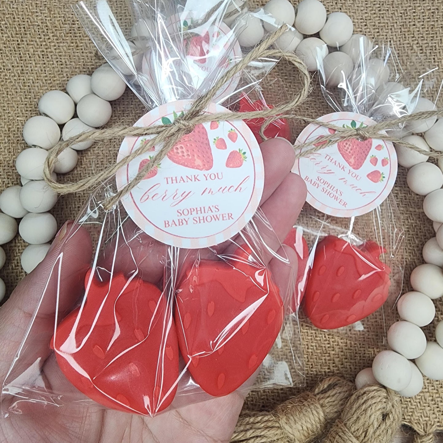 Strawberry Soap Favors Baby Shower Favors Berry First Birthday Party Favors Sweet Strawberry Decorations Gift For Her Summer Fruit Favors