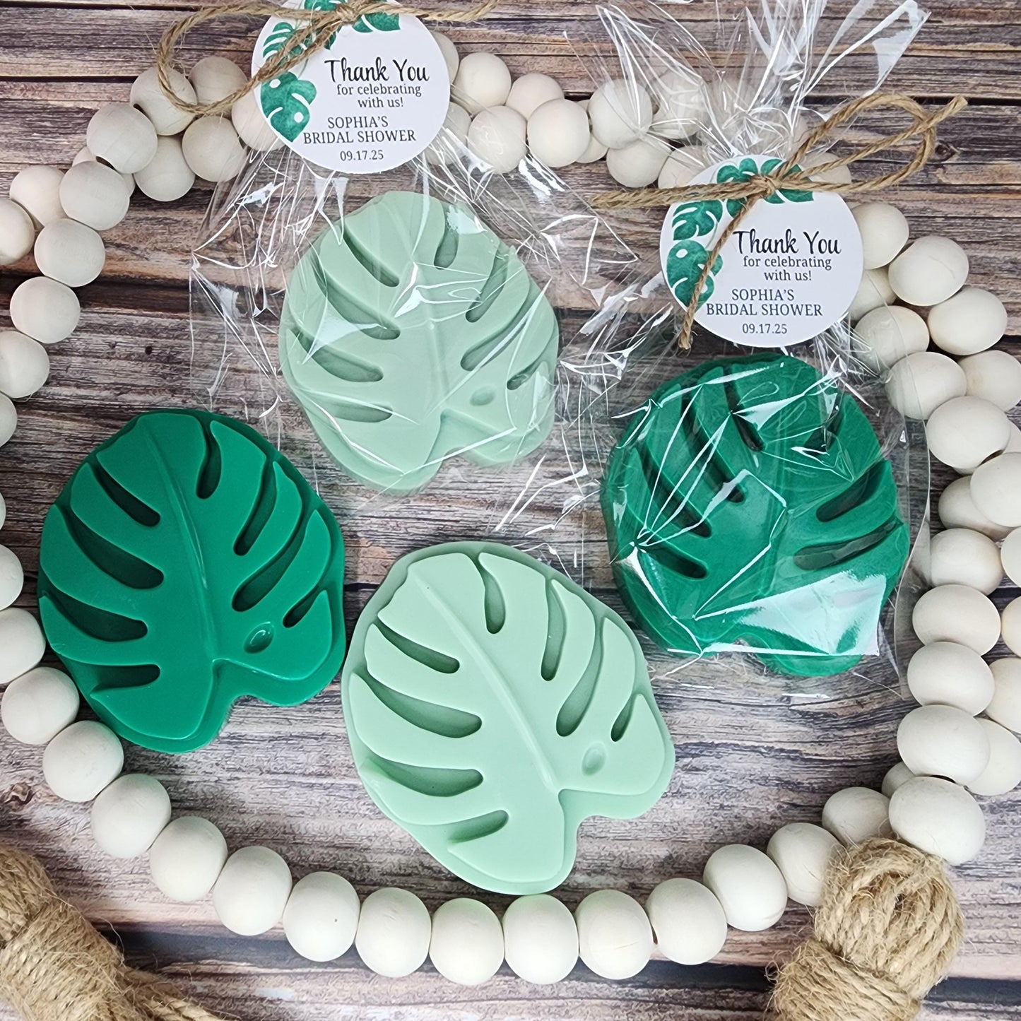 Monstera Soap Favors Elegant Wedding Favors Safari Baby Shower Favors Jungle Wild One Themed Decorations For Birthday Party Greenery Gift