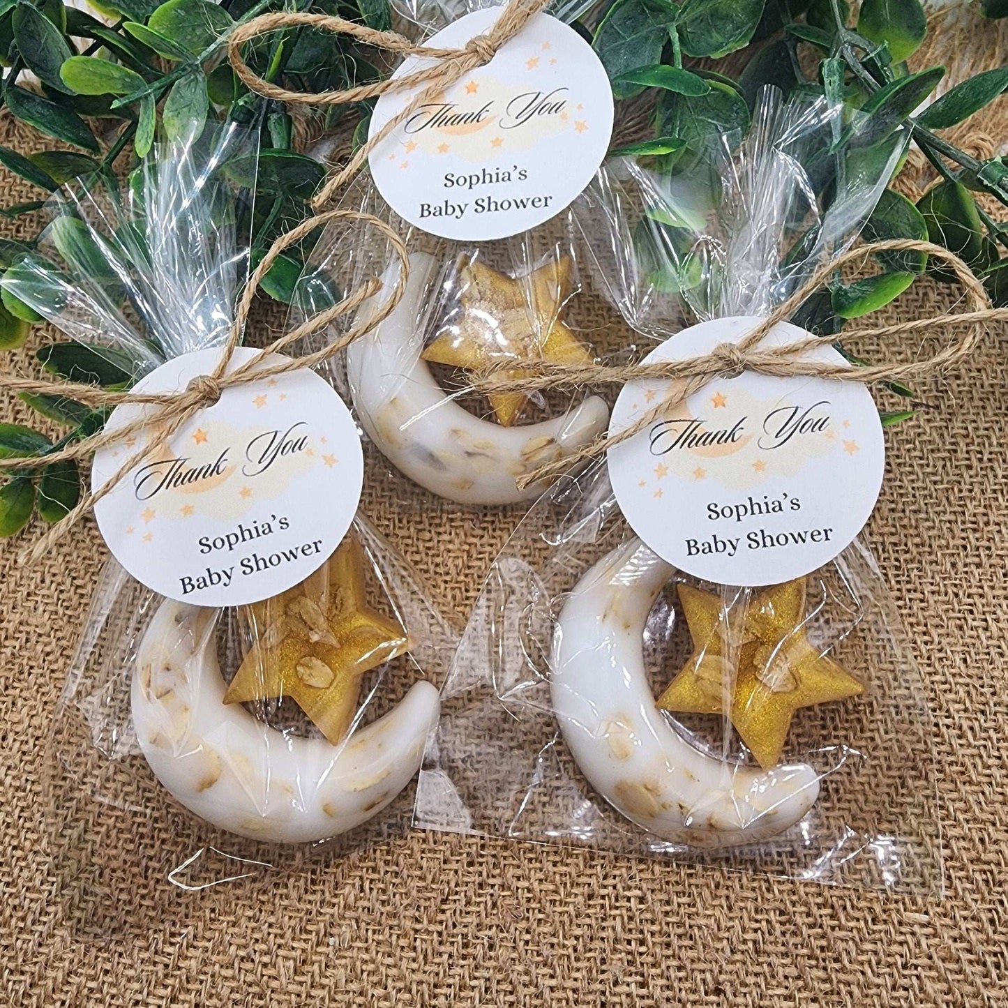 Over the moon soap favors twinkle twinkle little star moon and star soap favors baby shower favors bridal shower favor