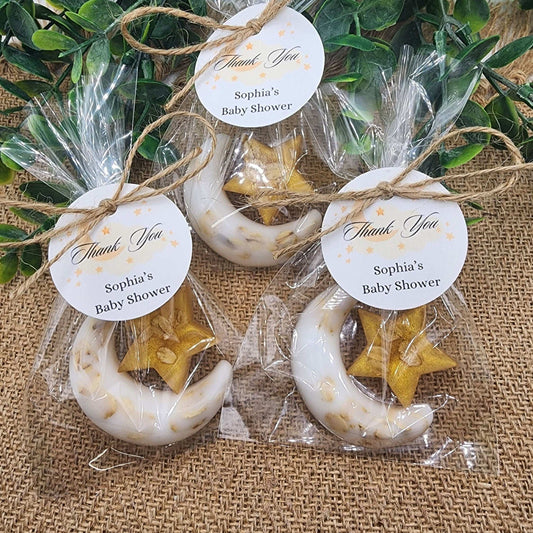 Over the moon soap favors twinkle twinkle little star moon and star soap favors baby shower favors bridal shower favor