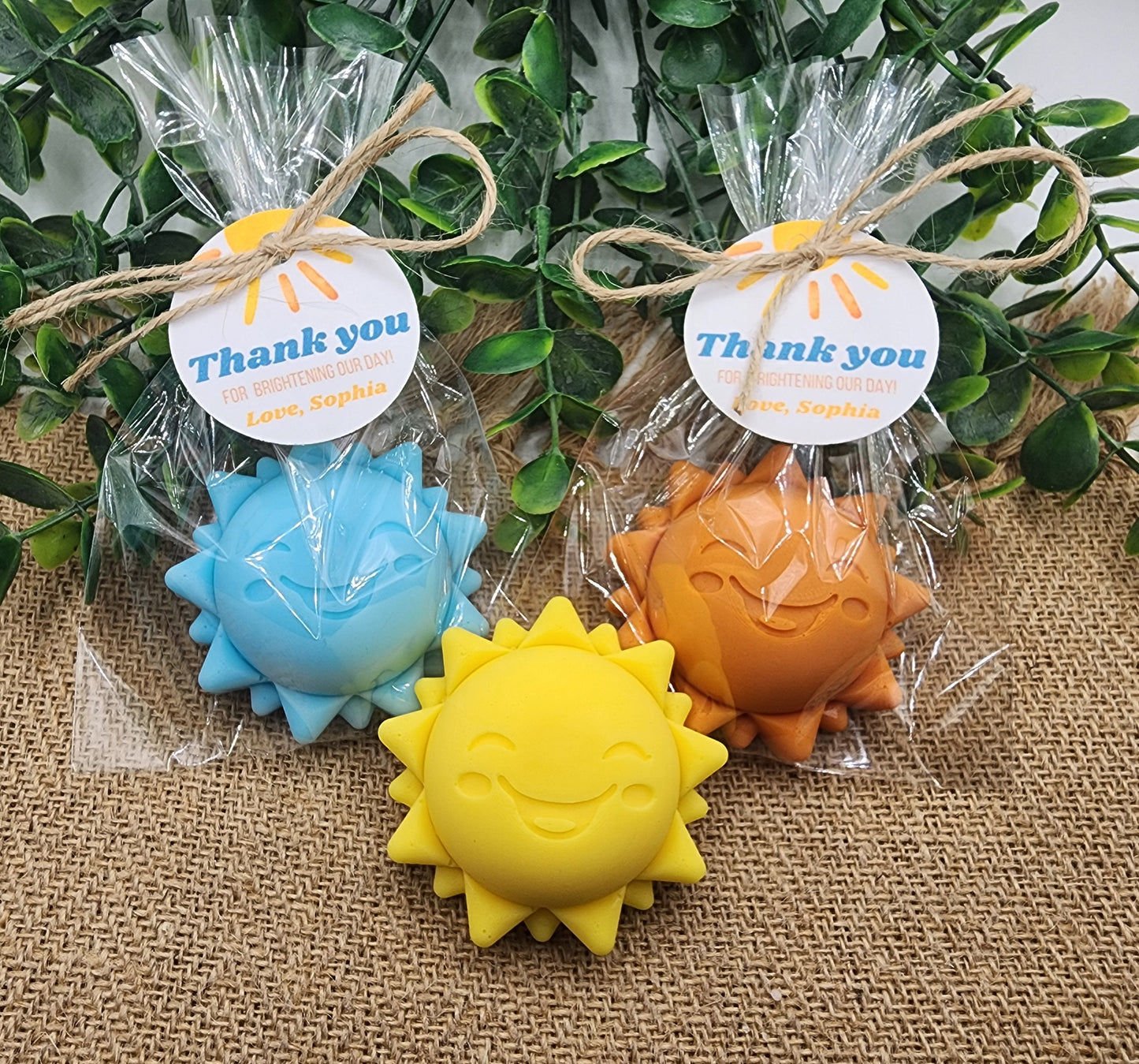 Sun baby shower soap favors sunshine soap here comes the son soap baby shower sun favors birthday party gift you are my sunshine
